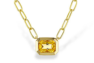 H329-88162: NECKLACE .86 CITRINE (18")
