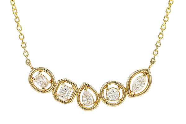H329-89016: NECKLACE .50 TW FANCY CUT DIAS (18")