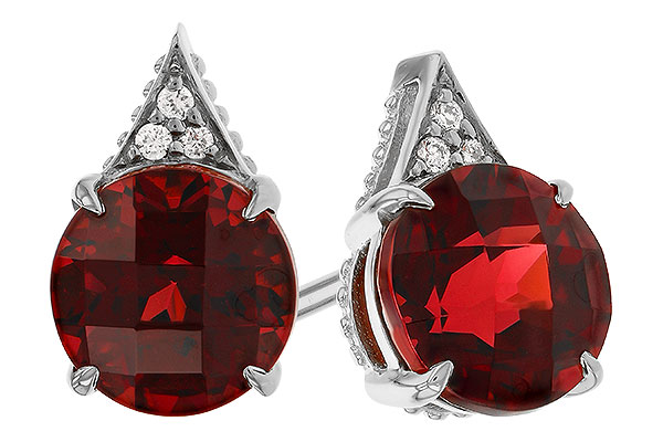 H329-89025: EARR 2.08 TW GARNET 2.10 TGW (6MM RD)