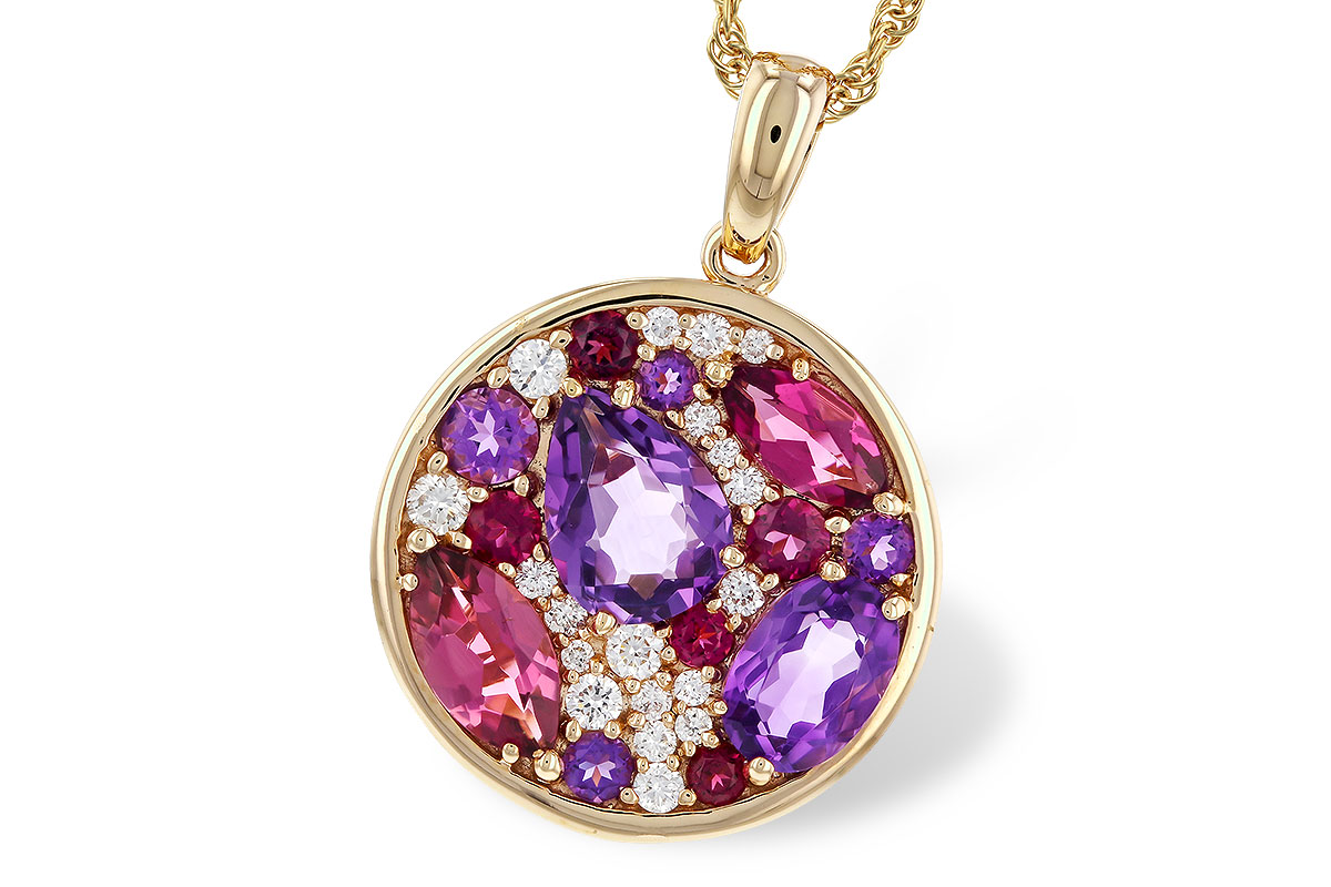 H329-89089: NECK 1.83 TW SEMI-PRECIOUS (P.TOUR, AMY) 2.00 TGW