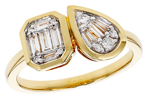 H329-89980: LDS DIA RG .17 TW BAGUETTE .25 TW