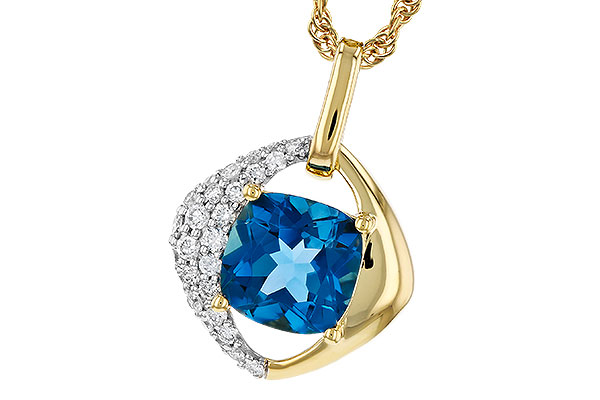 H330-73571: NECK 1.43 LONDON BLUE TOPAZ 1.62 TGW (7MM LBT)
