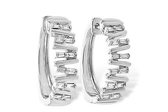 K245-32716: EARR .30 TW BAGUETTE DIAS