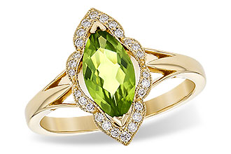 K245-33616: LDS RG .94 PERIDOT 1.05 TGW