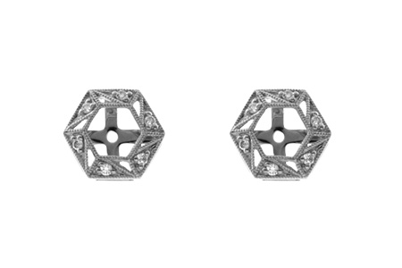 L055-36289: EARRING JACKETS .08 TW (FOR 0.50-1.00 CT TW STUDS)