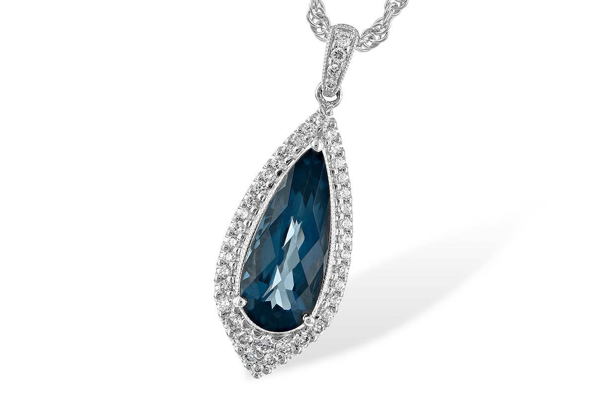 L244-39925: NECK 2.40 LONDON BLUE TOPAZ 2.65 TGW