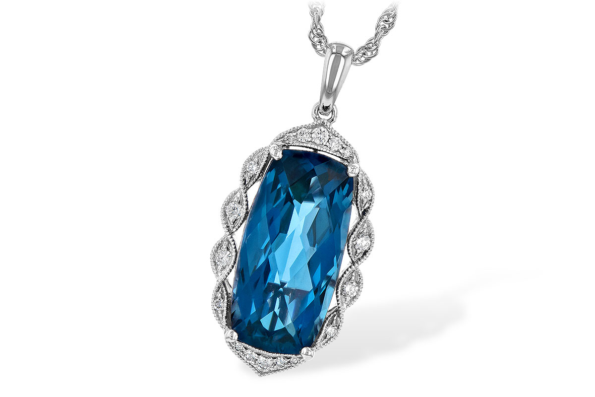 L245-29007: NECK 6.70 LONDON BLUE TOPAZ 6.81 TGW