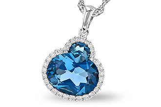 L328-07261: NECK 2.86 LONDON BLUE TOPAZ 3.00 TGW (10X8 OVAL)
