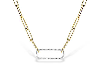 L328-91816: NECKLACE .50 TW (17 INCHES)
