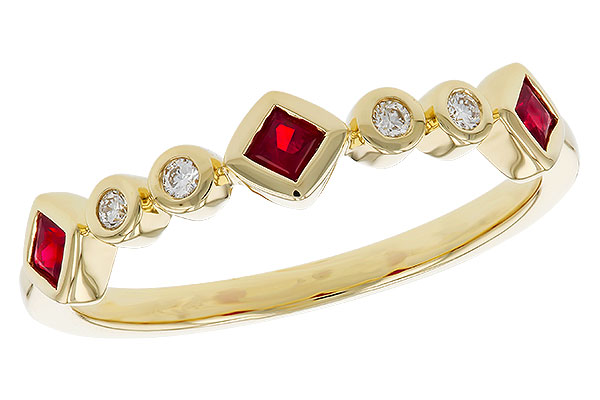 L329-86352: LDS WED RG .22 RUBY .27 TGW
