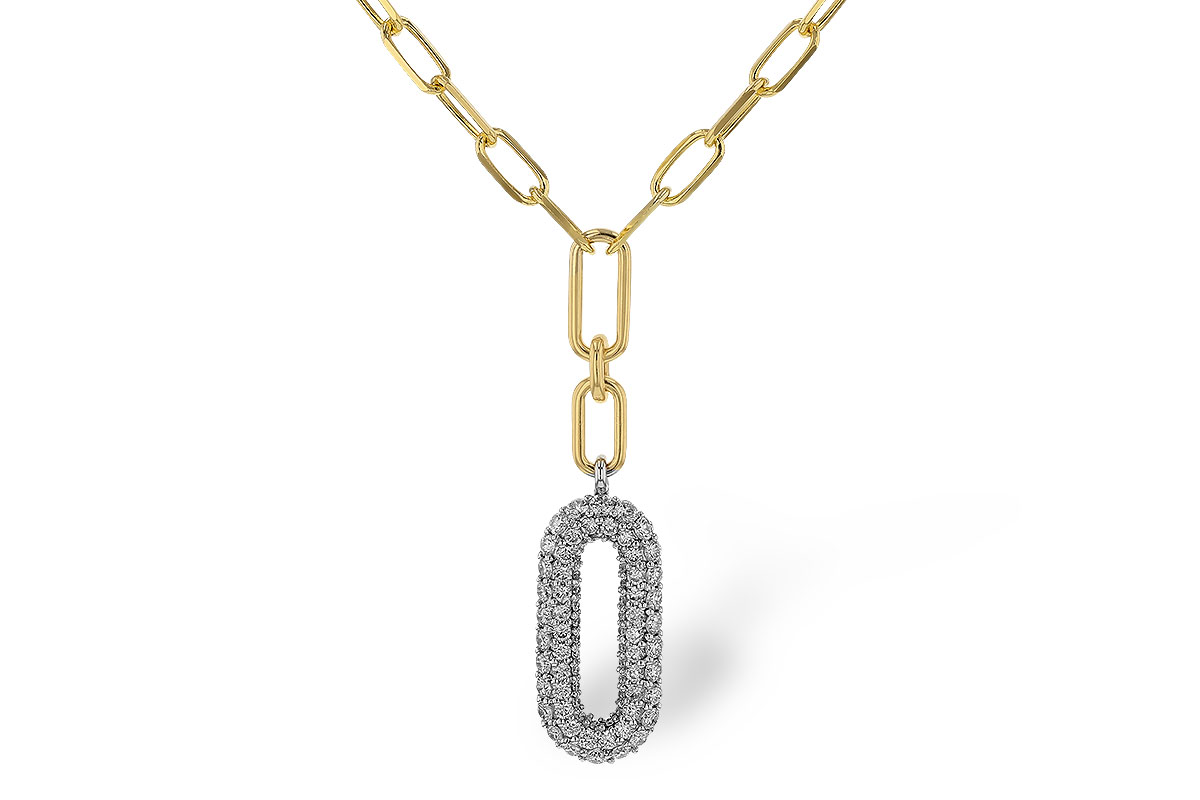L329-89943: NECKLACE .96 TW (18")