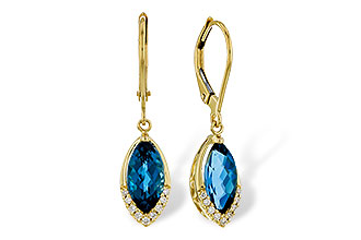 L329-89998: EARR 2.42 TW LONDON BLUE TOPAZ 2.50 TGW (9x5MM MQ)