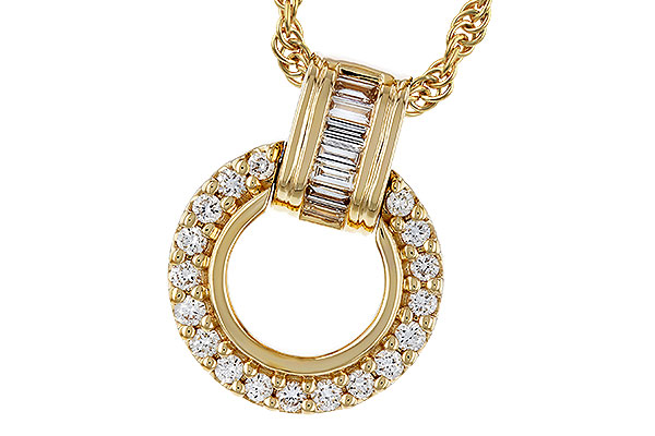 L329-90907: NECKLACE .12 BAG .33 TW