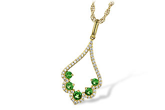 M245-28125: NECK .34 GREEN GARNET .53 TGW