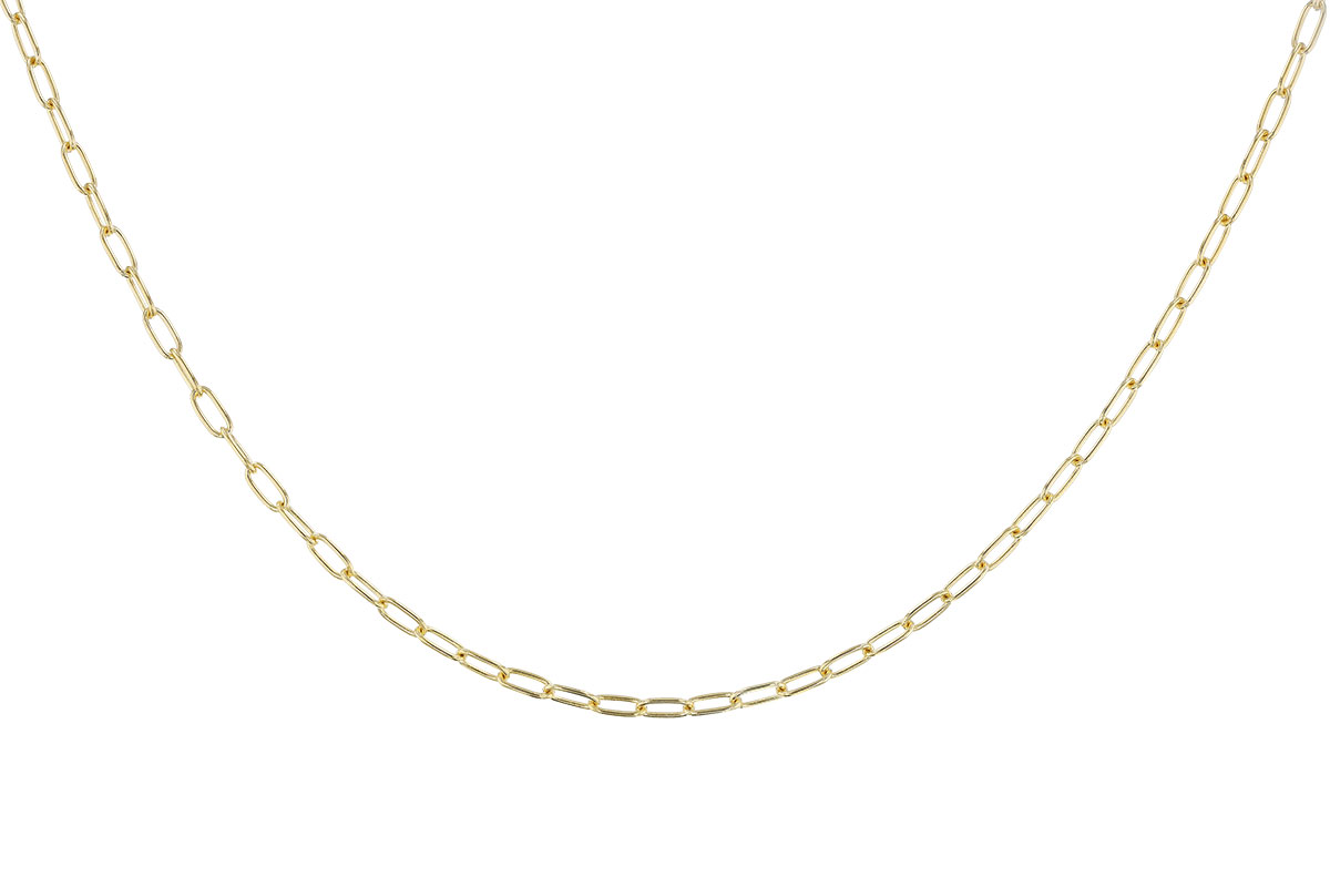M328-97270: PAPERCLIP SM (8IN, 2.40MM, 14KT, LOBSTER CLASP)