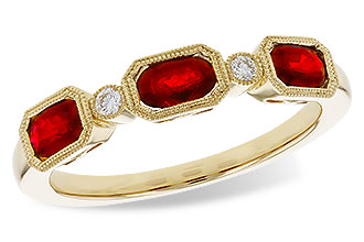 M329-84498: LDS WED RG .72 RUBY .77 TGW (4x3MM RUBY)