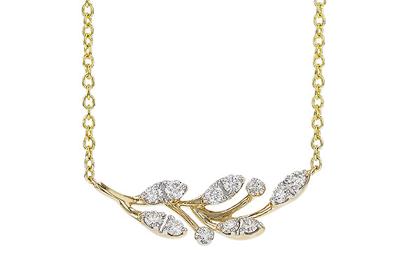 M329-85370: NECKLACE .32 TW (18")