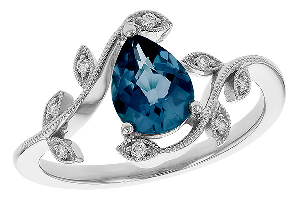 M329-86334: LDS RG 1.20 LONDON BLUE TOPAZ 1.26 TGW (8x6MM LBT)