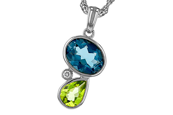 M329-90861: NECKLACE 2.43 SEMI-PREC (PER,LBT) 2.45 TGW