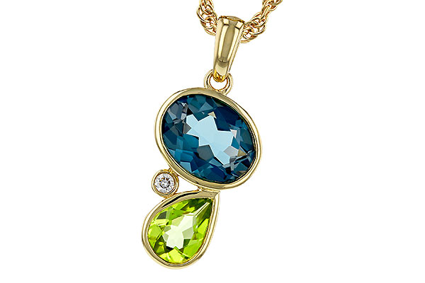 M329-90861: NECKLACE 2.43 SEMI-PREC (PER,LBT) 2.45 TGW